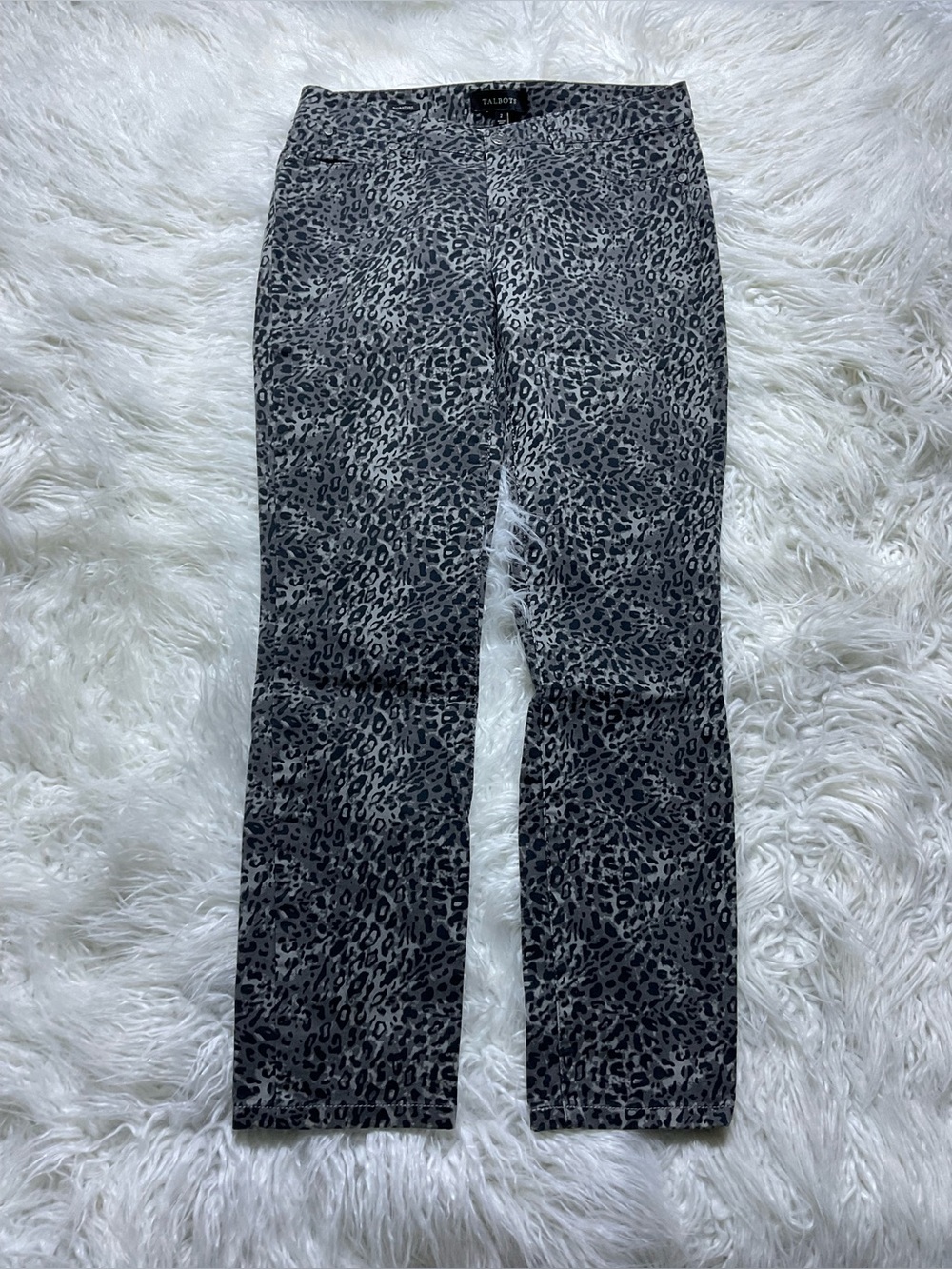 Talbots Signature Leopard Print Stretch Pants